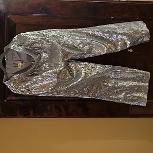 Porridge clothing size medium silver sequin pants